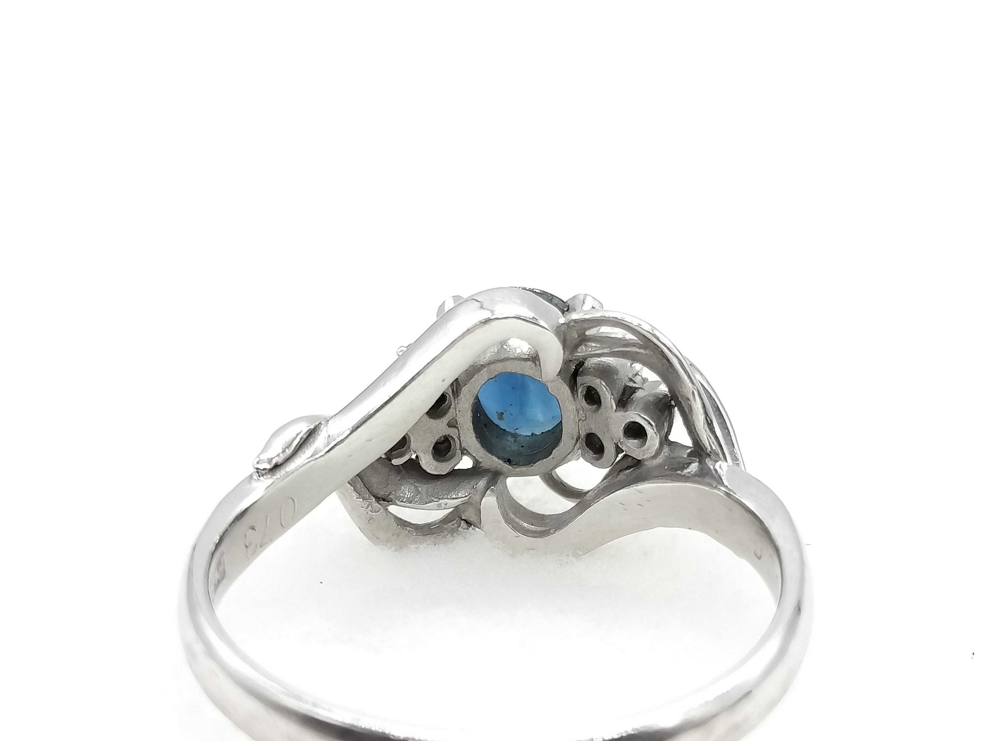 S0.73ct D0.07ct PT850 4.6g Ring 