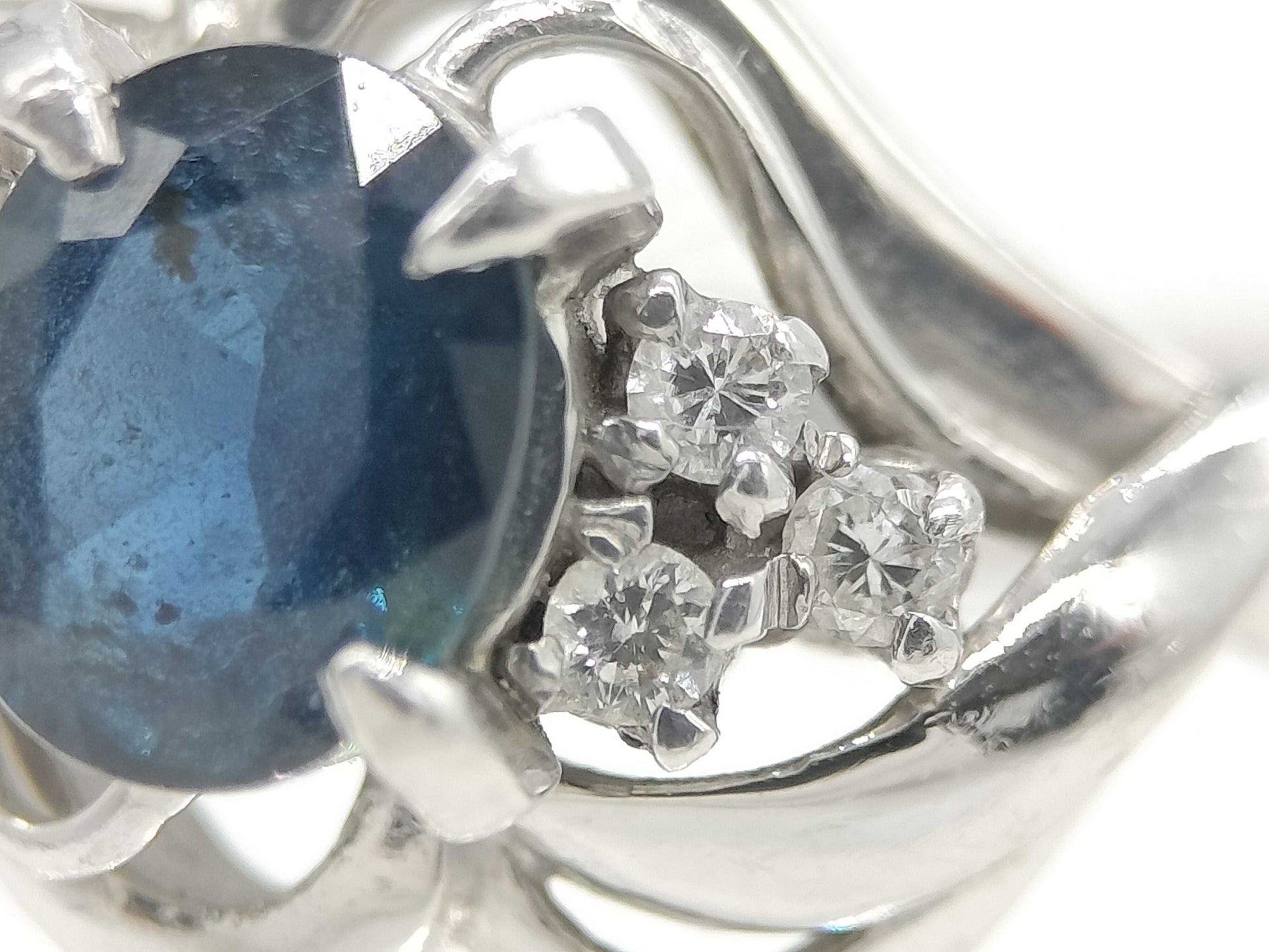 S0.73ct D0.07ct PT850 4.6g Ring 