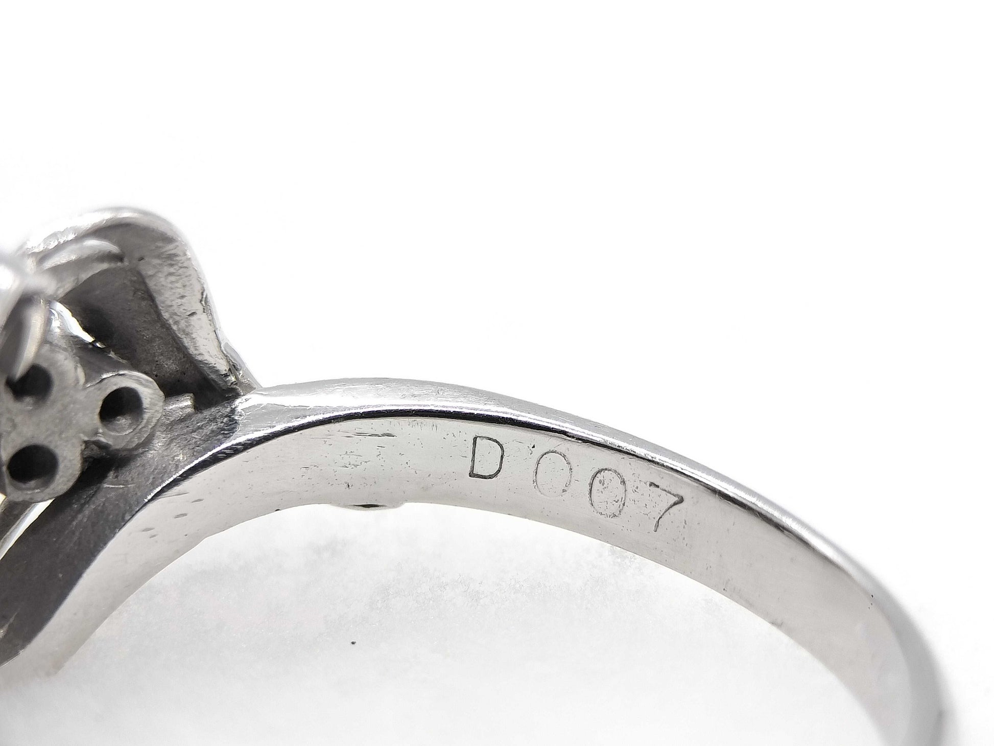 S0.73ct D0.07ct PT850 4.6g Ring 
