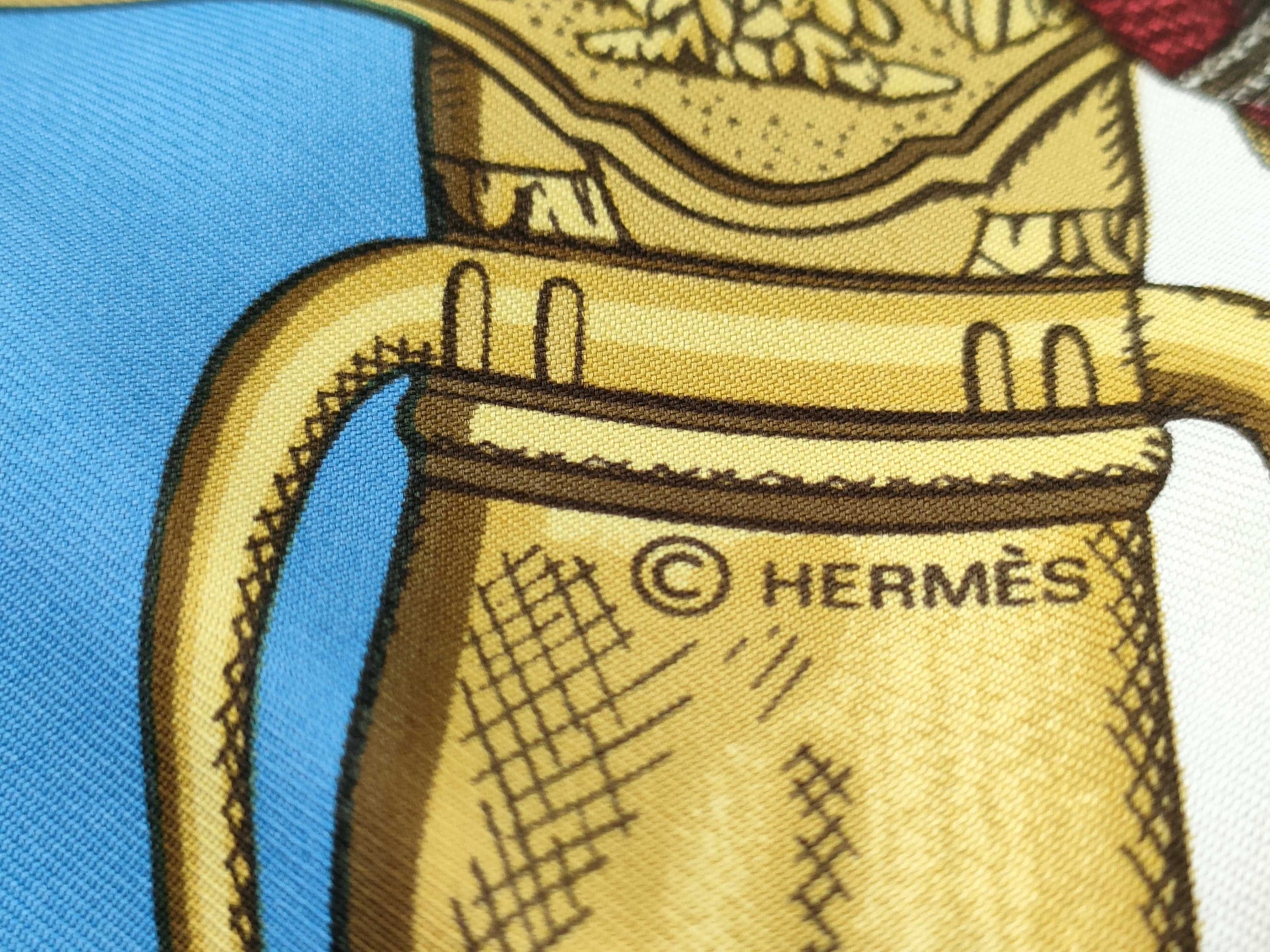 HERMES Carre Grand Uniform Scarf