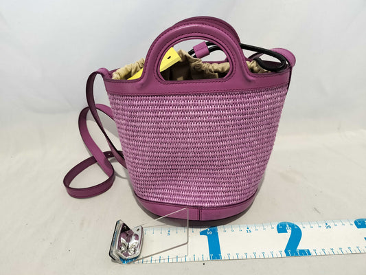 MARNI Straw Basket Shoulder Bag