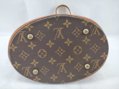 LOUIS VUITTON M42238 Monogram Petit Bucket Tote Bag