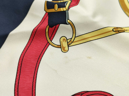 HERMES Carré Carré 90 Golden Spur Scarf