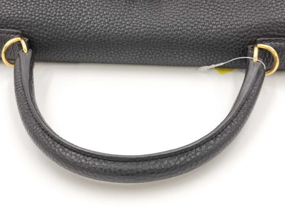 HERMES Kelly 35 Togo Black Handbag with P Stamp and GD Hardware