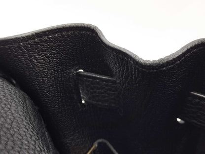 HERMES Kelly 35 Togo Black Handbag with P Stamp and GD Hardware
