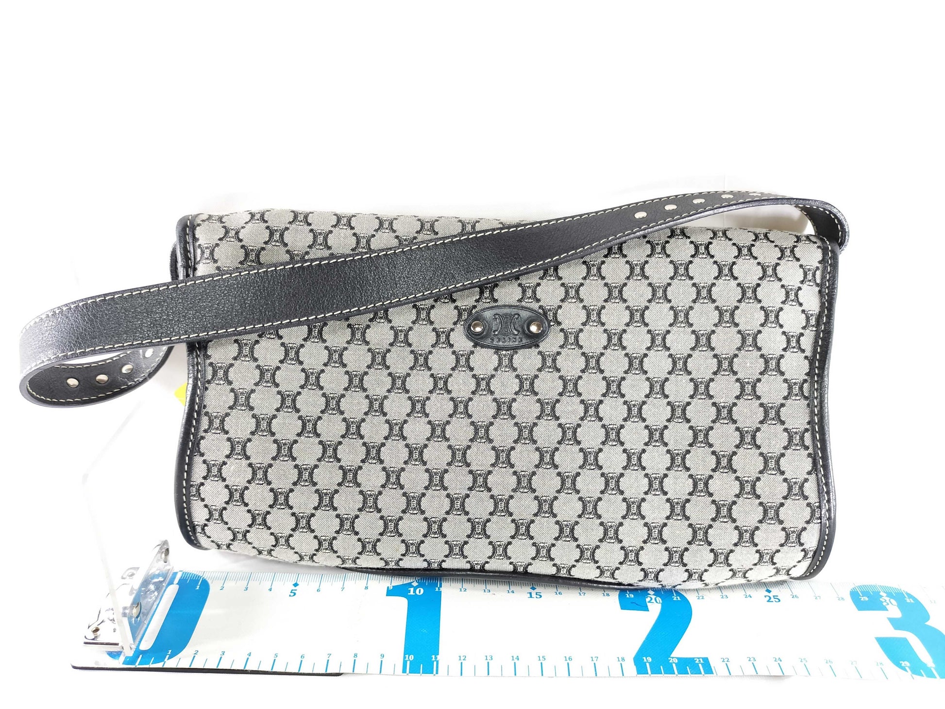 CELINE Canvas One-Shoulder Shoulder Bag