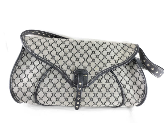 CELINE Canvas One-Shoulder Shoulder Bag