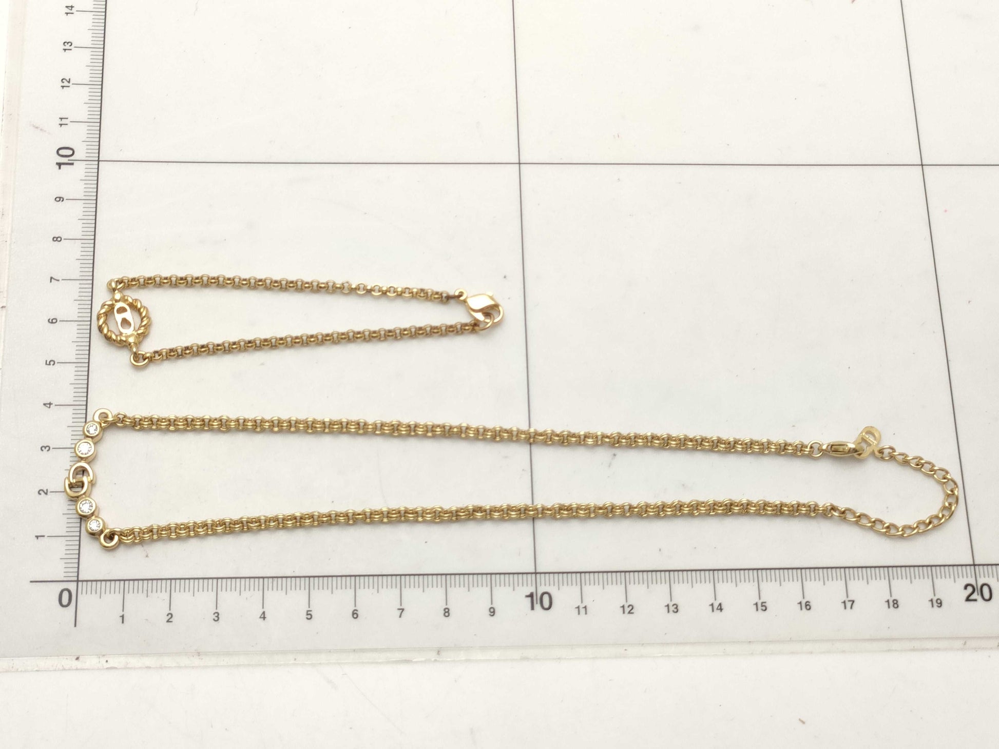 Dior Vintage Necklace and Bracelet 3-Piece Necklace
