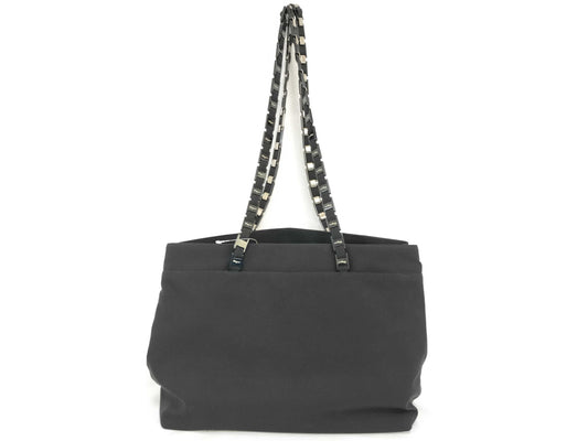 Salvatore Ferragamo Vara Chain Nylon Tote Bag