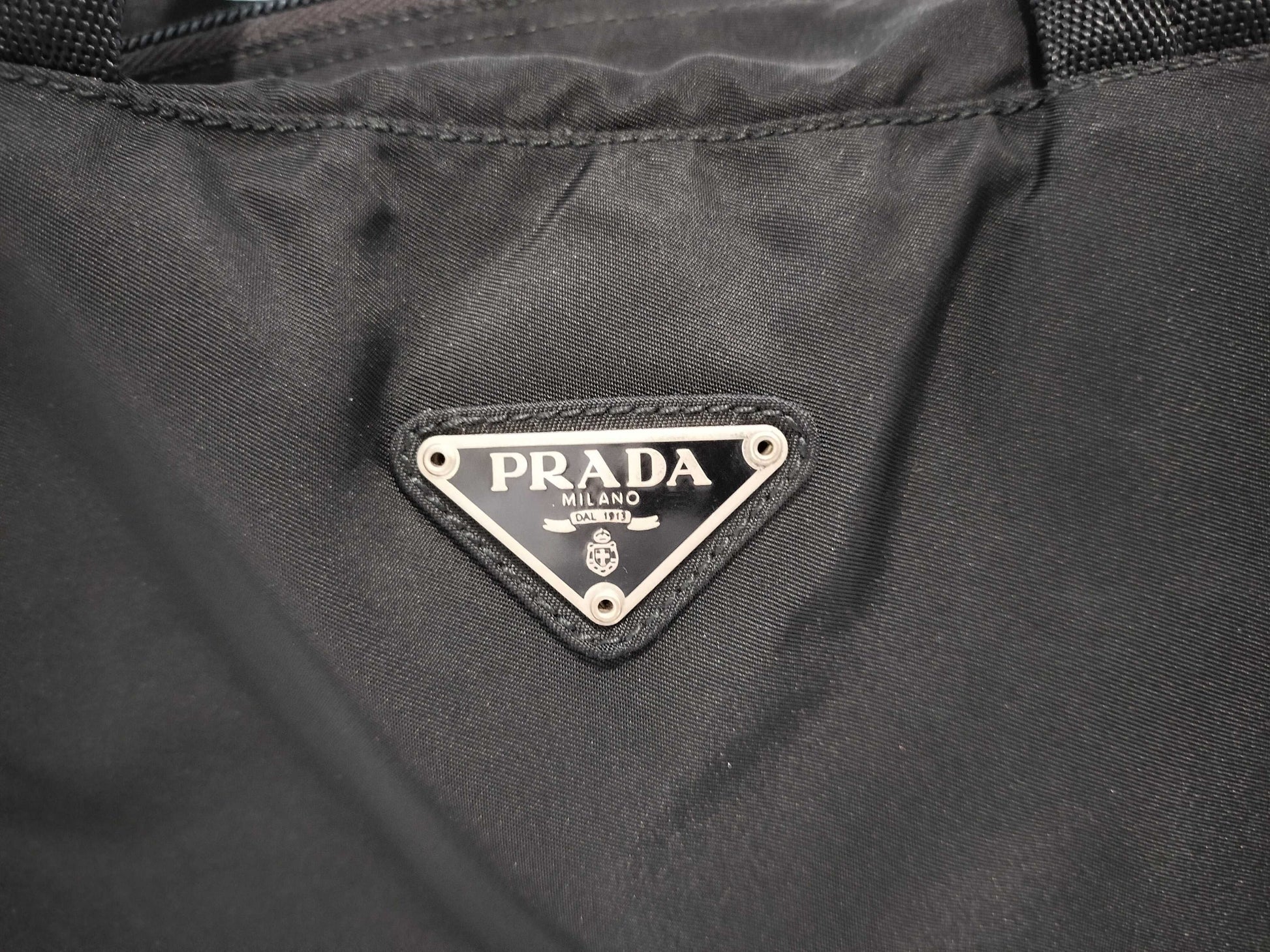 PRADA nylon tote handbag