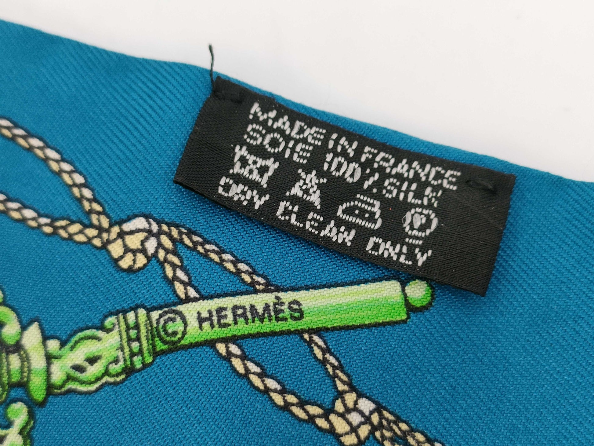HERMES Twilly Blue Other Accessories