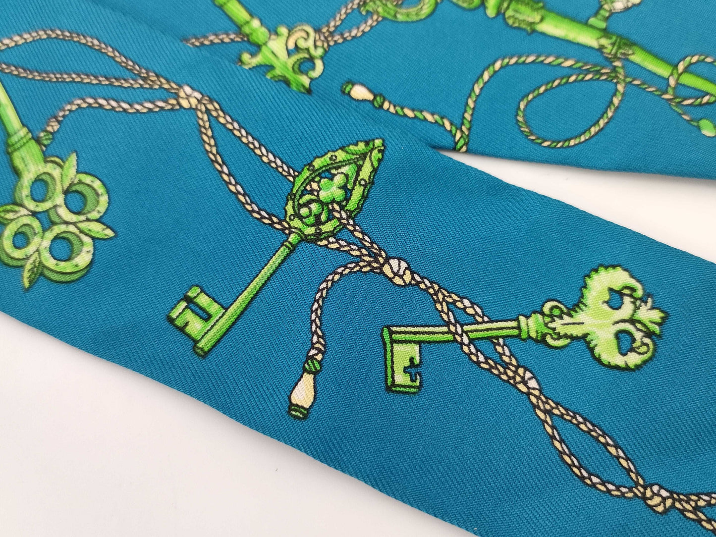 HERMES Twilly Blue Other Accessories