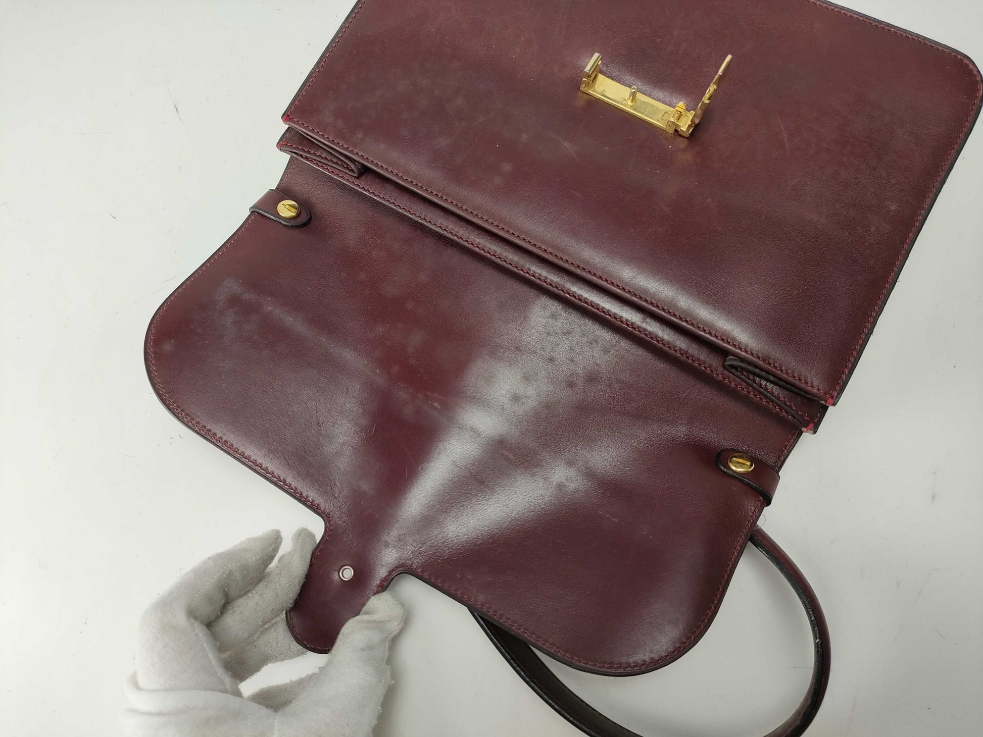 Dior One-Shoulder Bag/Bordeaux/Center CD/Condition Considered Handbag
