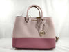 Michael Kors 2-Way Two-Tone Leather Shoulder Bag