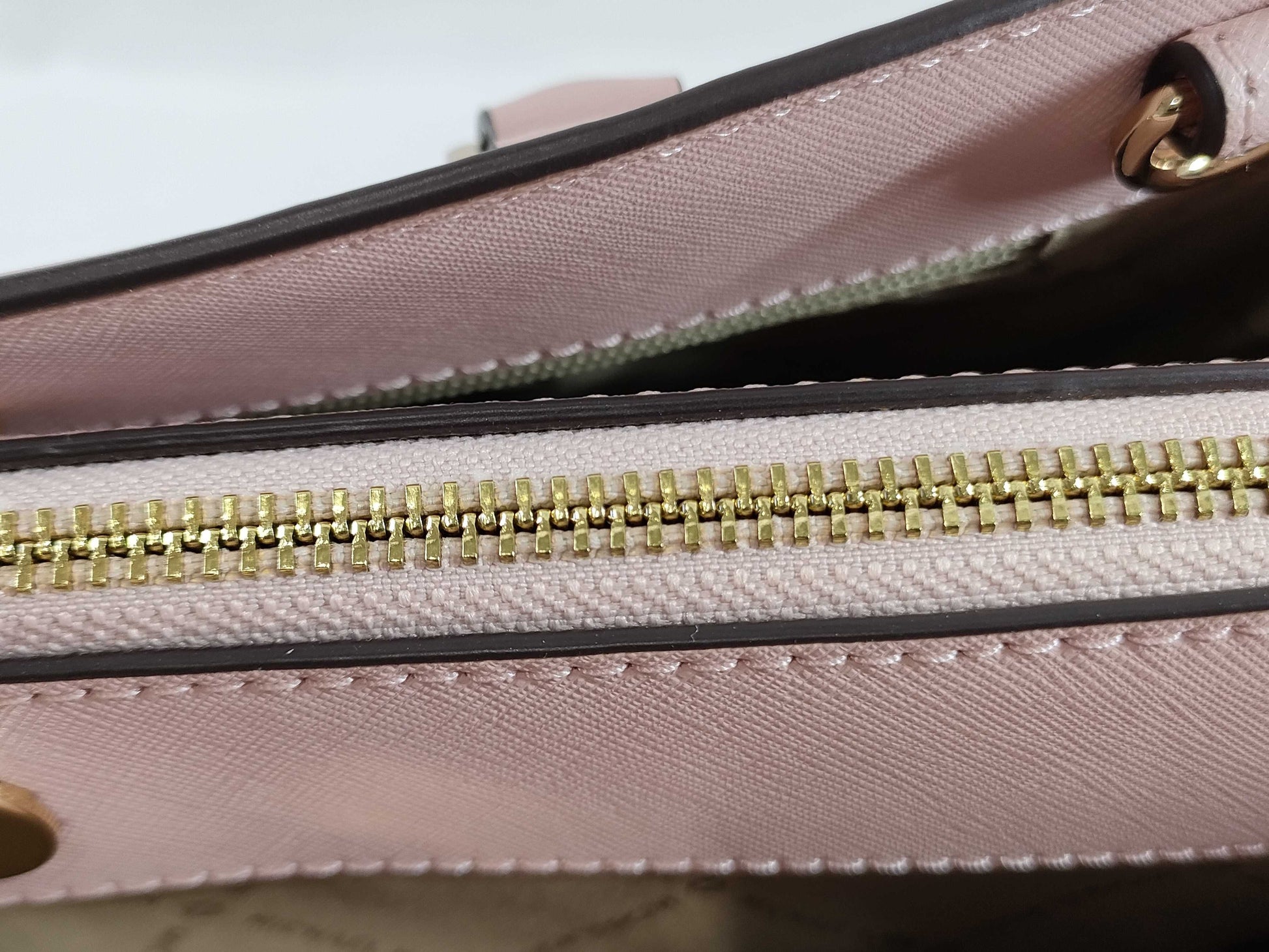 Michael Kors 2-Way Two-Tone Leather Shoulder Bag