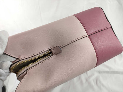 Michael Kors 2-Way Two-Tone Leather Shoulder Bag