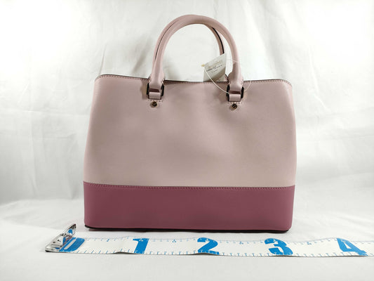Michael Kors 2-Way Two-Tone Leather Shoulder Bag