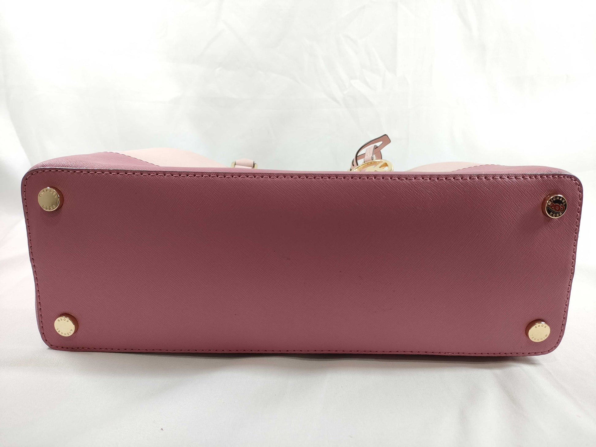 Michael Kors 2-Way Two-Tone Leather Shoulder Bag