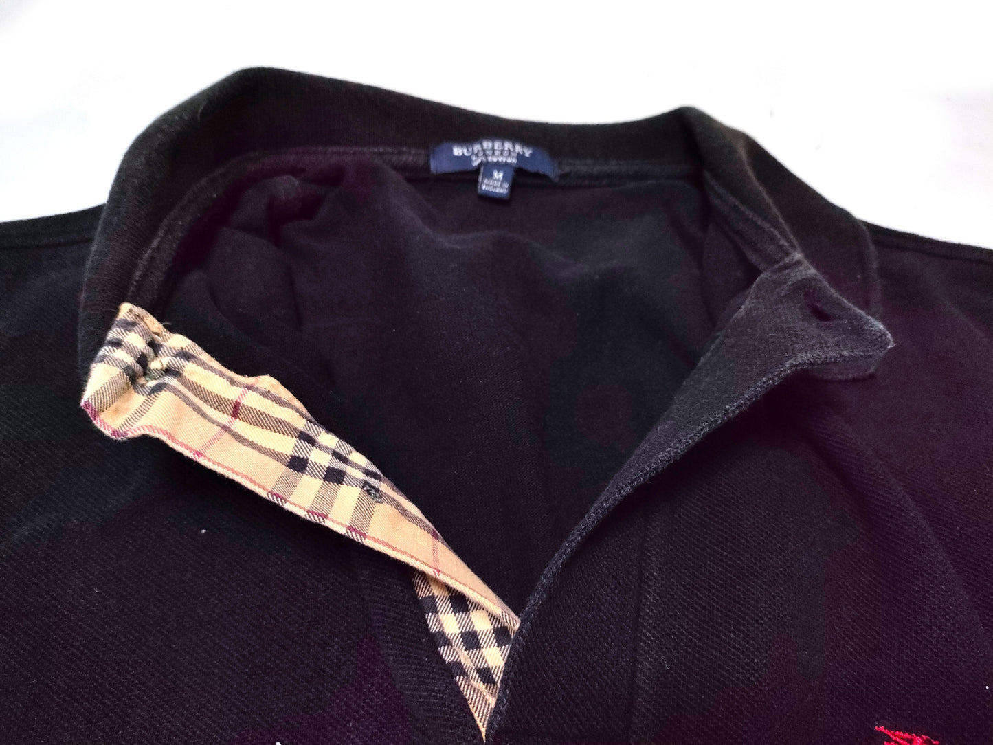 BURBERRY Check Polo Shirt Tops