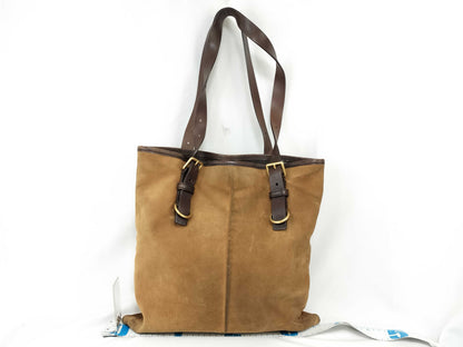 Yves Saint Laurent Suede Logo Tote Bag