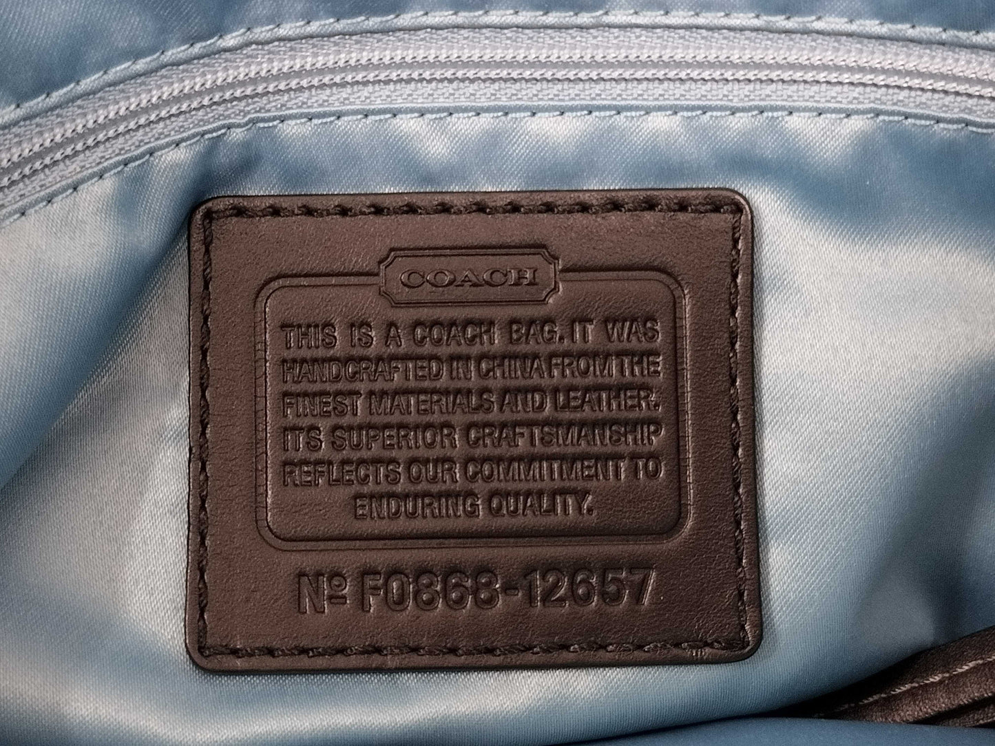 COACH Signature F12657 Shoulder Bag