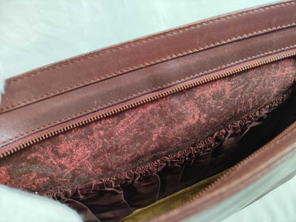 Cartier Must Must Line Leather Clutch Bag Bordeaux Second Bag