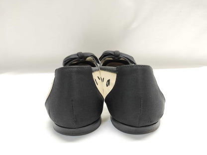 CHANEL Ballet Flats Coco Mark Pumps