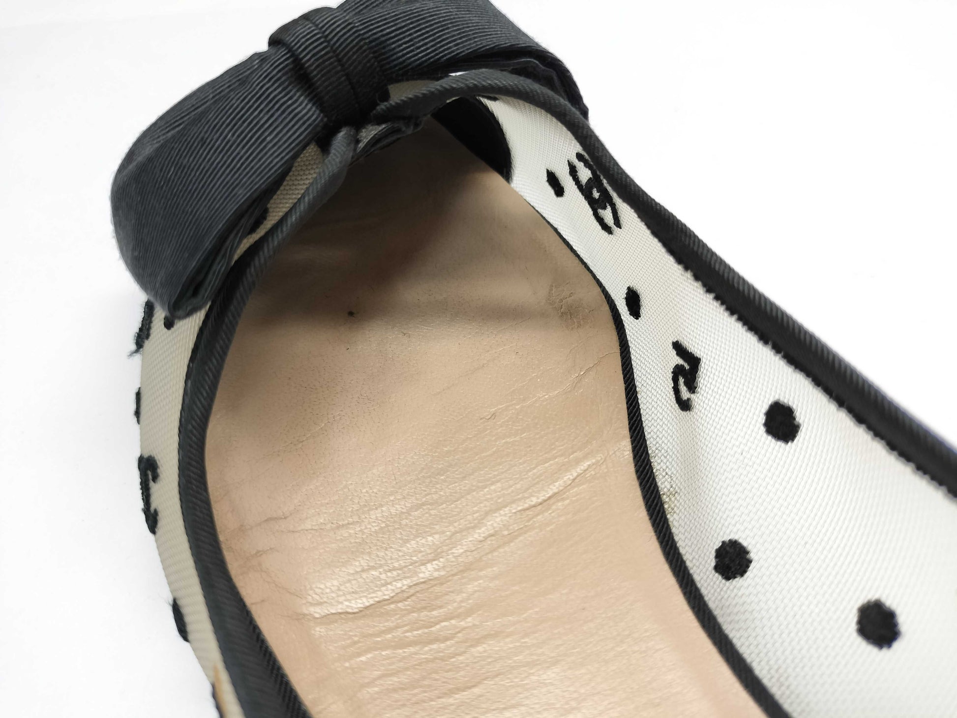 CHANEL Ballet Flats Coco Mark Pumps
