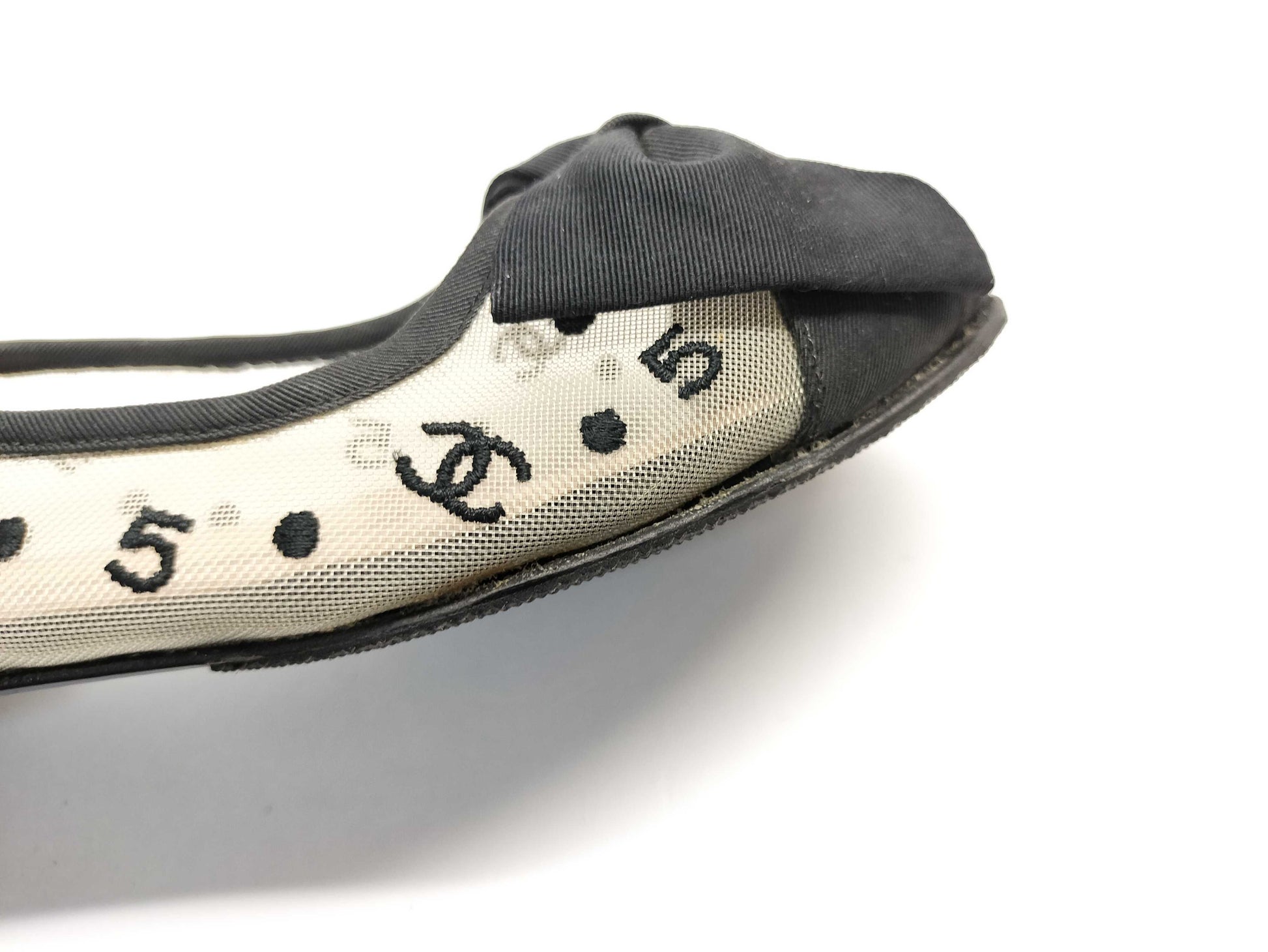 CHANEL Ballet Flats Coco Mark Pumps