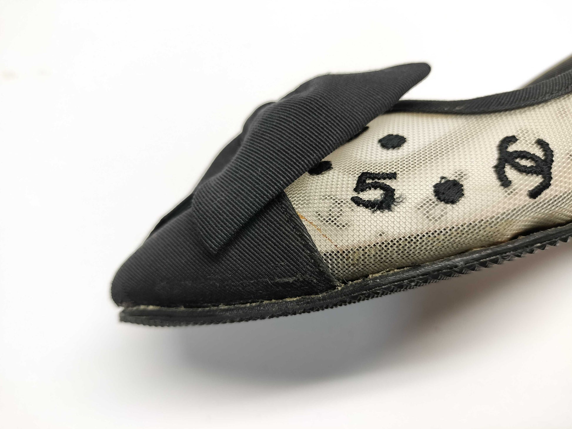 CHANEL Ballet Flats Coco Mark Pumps