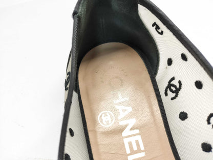CHANEL Ballet Flats Coco Mark Pumps