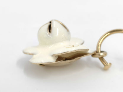 CHANEL Camellia Hoop Earrings 02P Earrings
