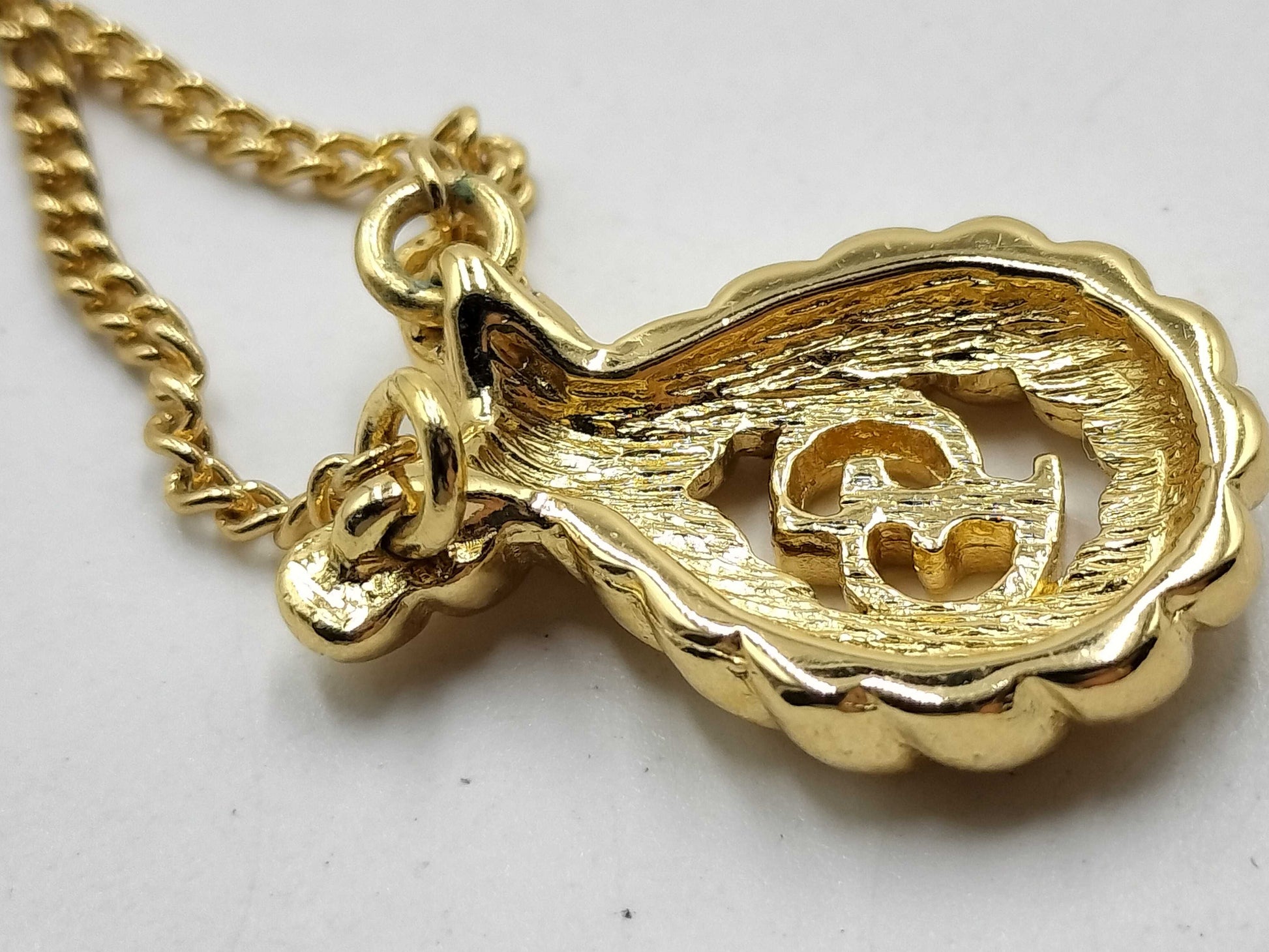 Dior Gold Plated Logo/Rhinestone Necklace Set Accessories Collection Accessories Collection 