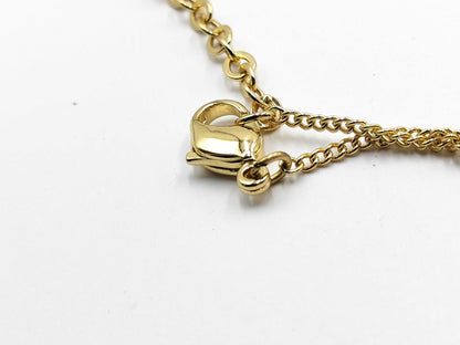 Dior Gold Plated Logo/Rhinestone Necklace Set Accessories Collection Accessories Collection 