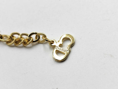 Dior Gold Plated Logo/Rhinestone Necklace Set Accessories Collection Accessories Collection 