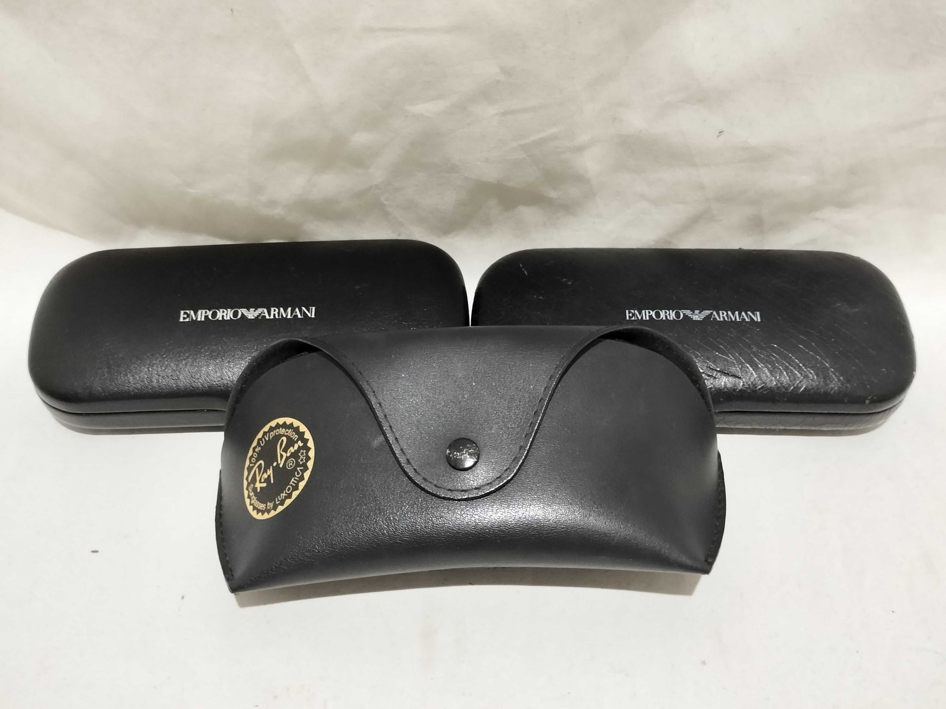  Ray-Ban / Armani 3-piece set of sunglasses and glasses