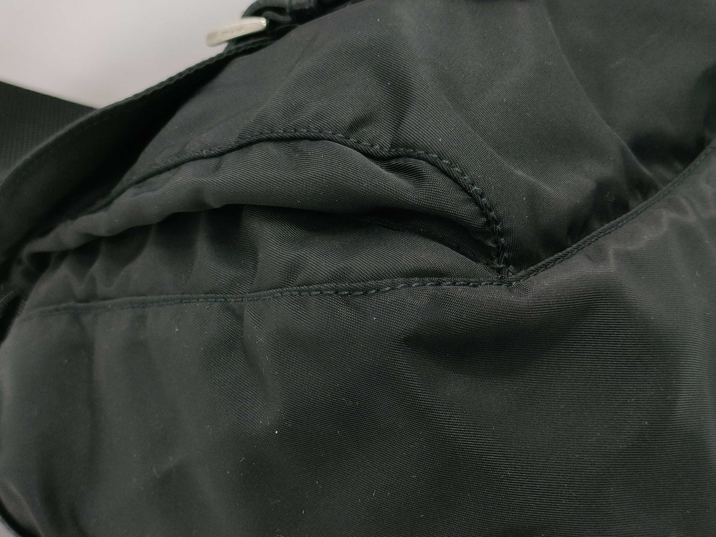 PRADA nylon messenger shoulder bag