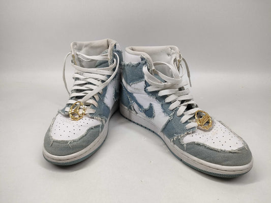 NIKE Women's Air Jordan 1 High OG Denim DM9036-104 Sneakers