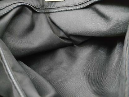 BALENCIAGA Nylon x Leather 2-Way Boston Bag