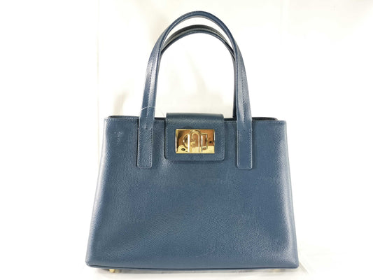 FURLA 2WAY/Blue Handbag