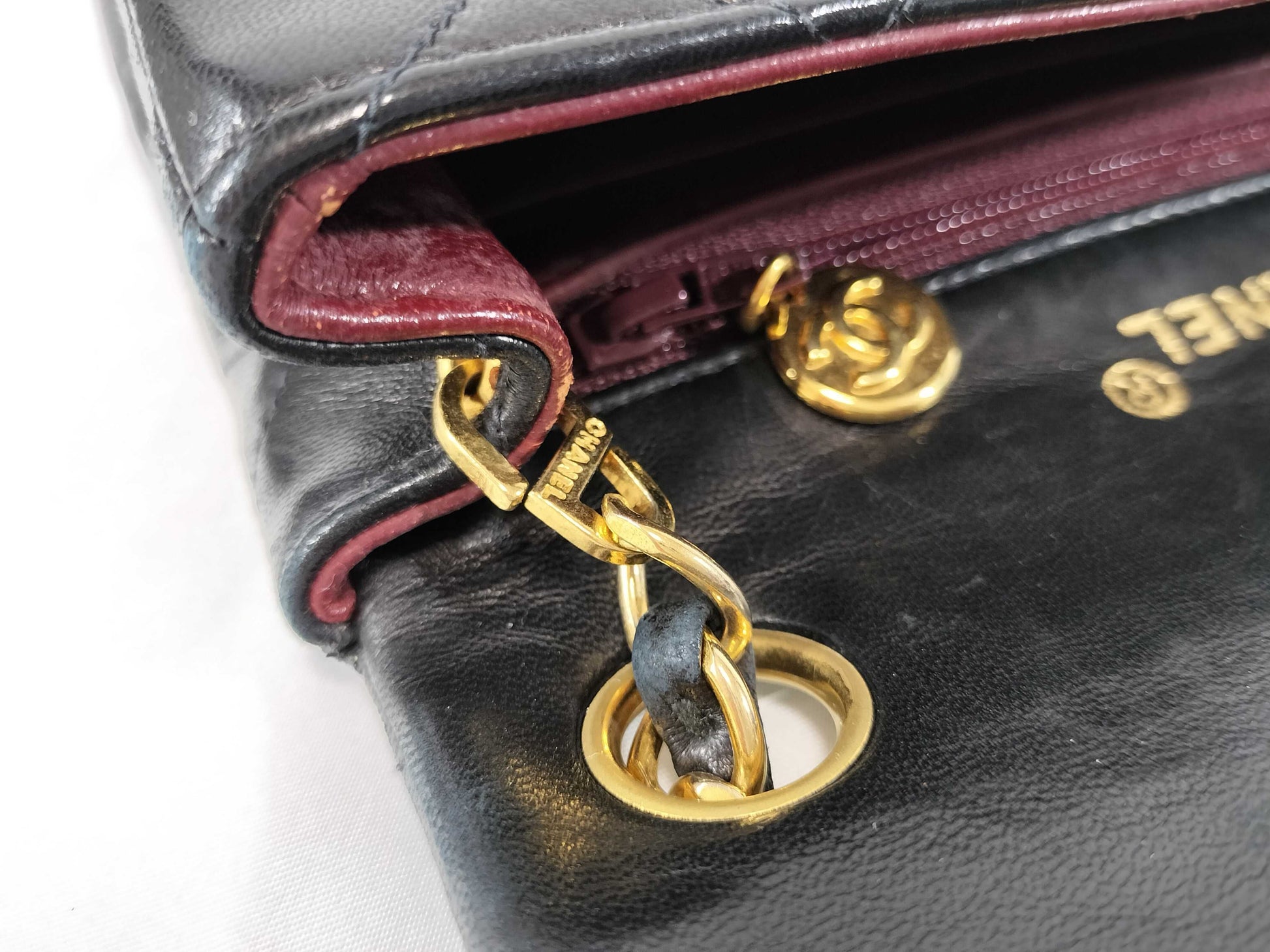 CHANEL Calfskin Matelasse Chain Bag with Guarantee, No. 22 Shoulder Bag