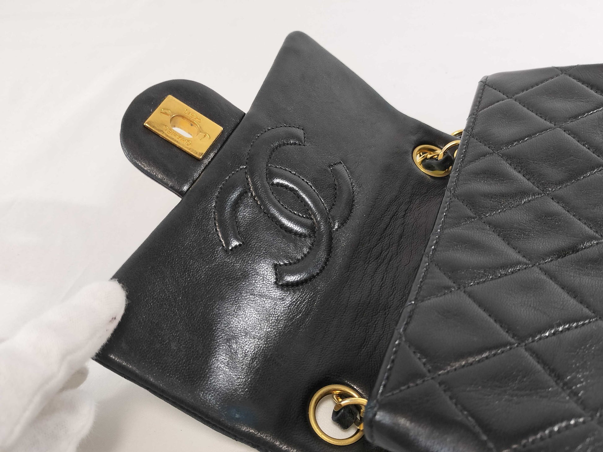 CHANEL Calfskin Matelasse Chain Bag with Guarantee, No. 22 Shoulder Bag