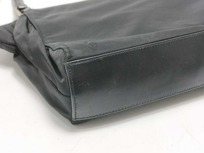 PRADA Nylon Hand Double Zipper Handbag