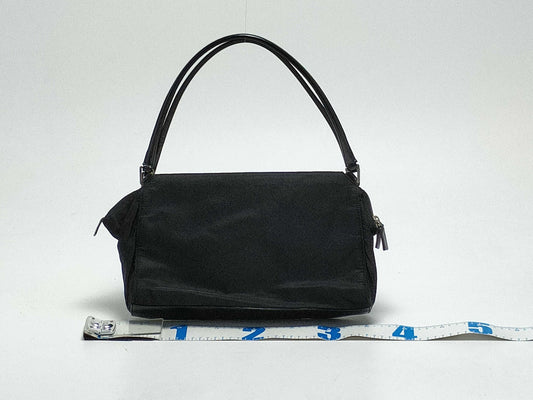 PRADA Nylon Hand Double Zipper Handbag