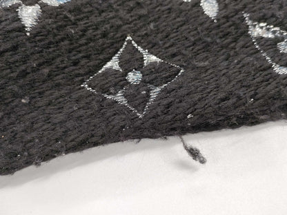 LOUIS VUITTON M75833 Echarpe Logomania Shine Scarf Noir