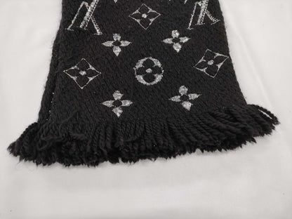 LOUIS VUITTON M75833 Echarpe Logomania Shine Scarf Noir