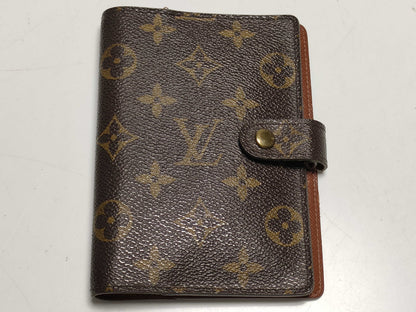 LOUIS VUITTON Monogram R20005 Agenda PM Notebook Cover
