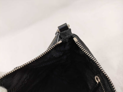 PRADA Nylon Mini Handbag with Triangle Plate
