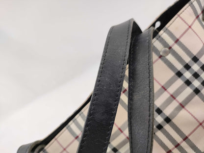 BURBERRY Blue Label Nova Check Tote Bag in Beige