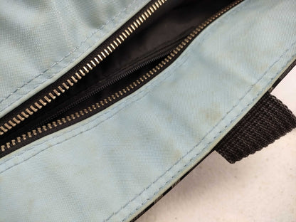 BURBERRY Blue Label Nova Check Zippered Gray Handbag